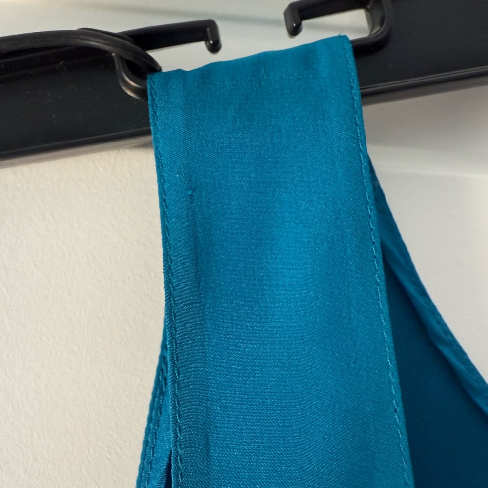 Vince Turquoise Silk Tank Top Blouse Size XXS - Picture 4 of 8